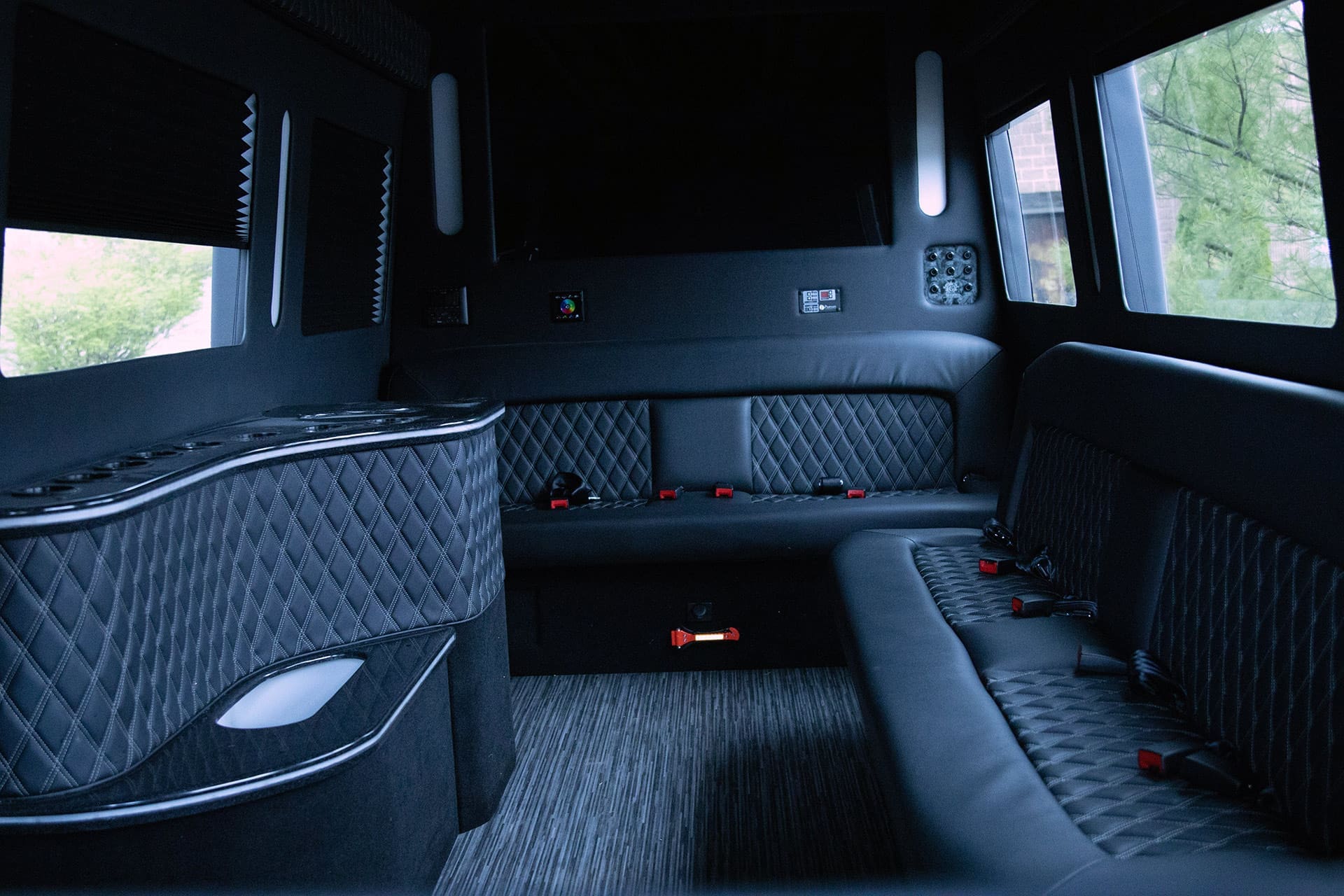 Mercedes Sprinter Limo 12 Passenger Interior